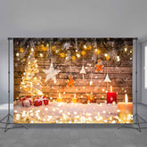 Aperturee - Warme helle Gingerman Schneeholz Weihnachtskulisse